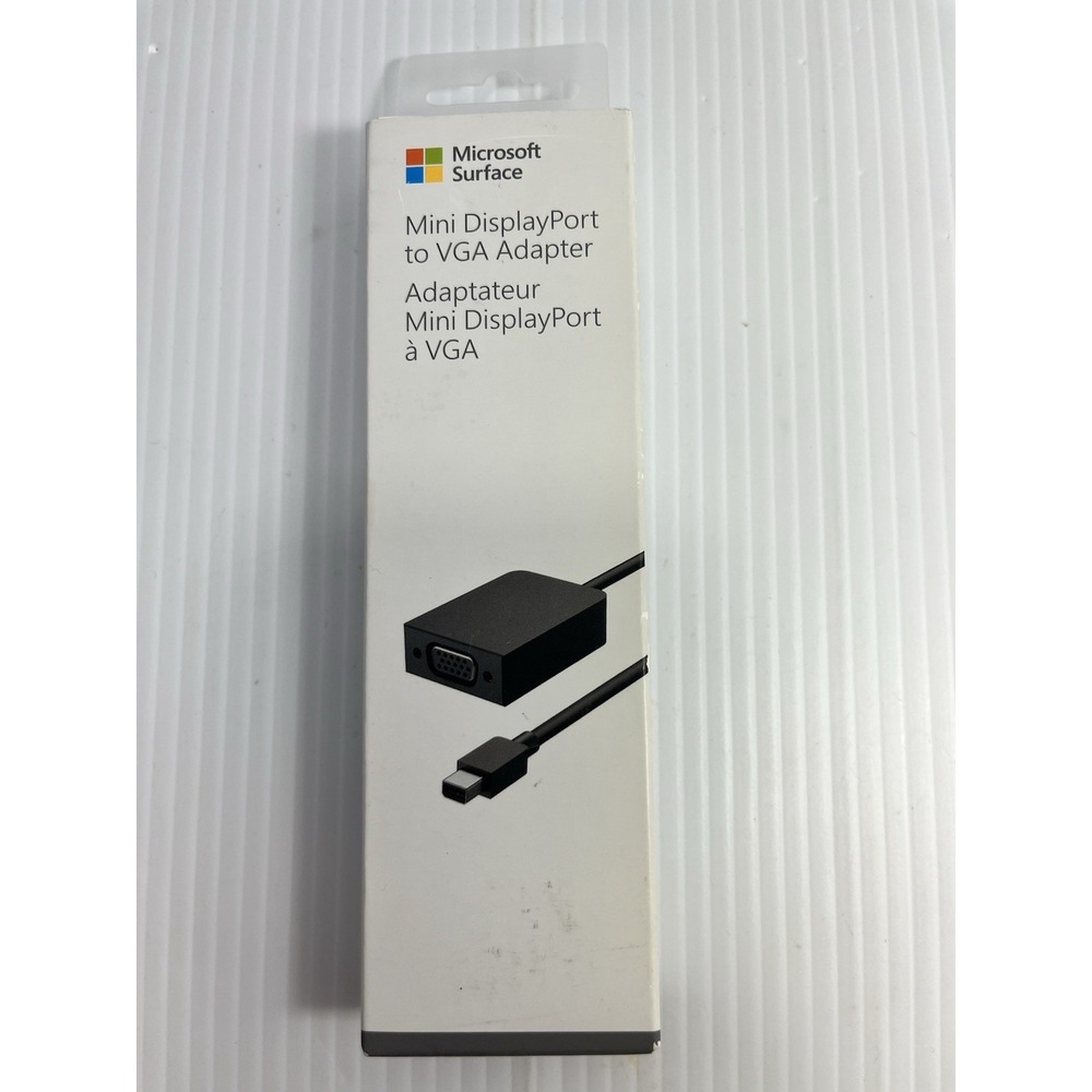 Microsoft Surface VGA Adapter, Black New Mini DisplayPort To VGA New